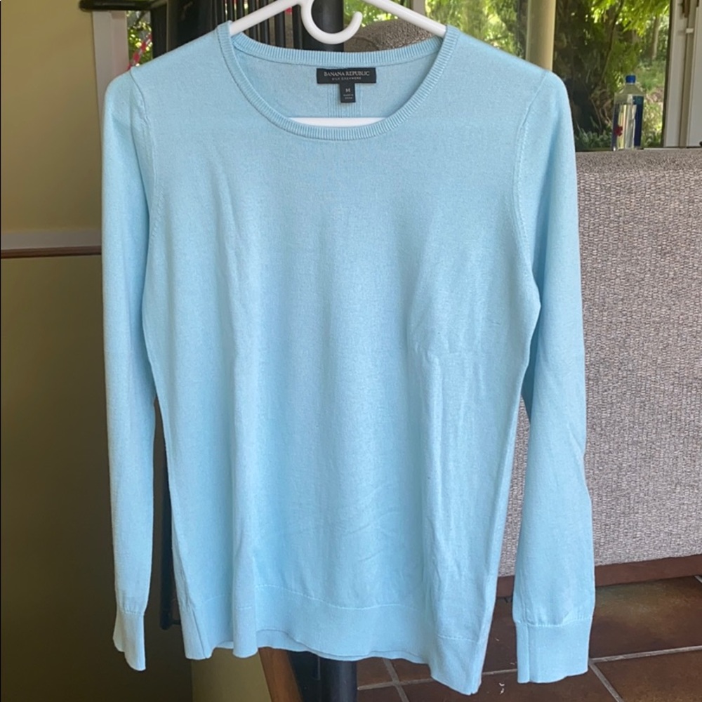 Banana Republic light blue cashmere sweater
